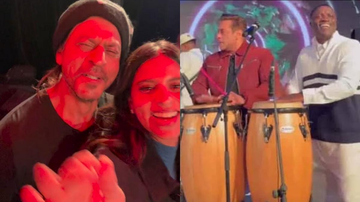 Instagram : Shah Rukh Khan, Suhana Khan and Salman Khan with Akon