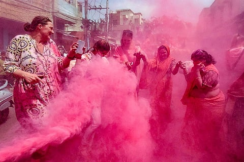 Holi celebrations in Agra