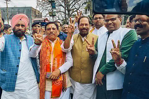 Ghanshyam Lodhi files nomination for LS polls