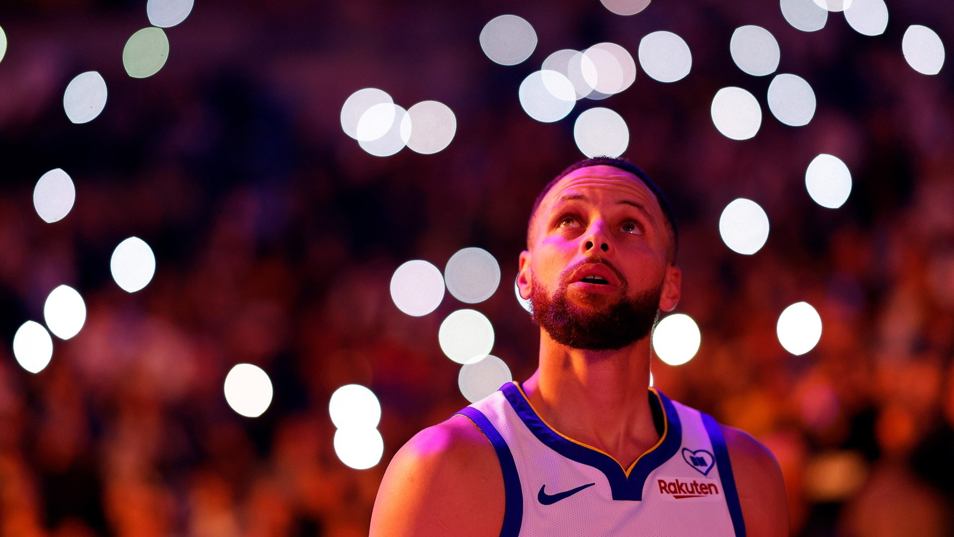 Steph Curry was rested for parts of the Minnesota Timberwolves defeat. - null