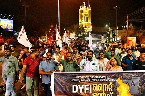 Protest after centre notified CAA rules