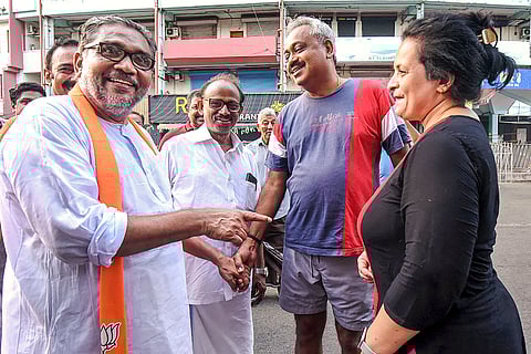 KS Radhakrishnan campaigns for LS polls