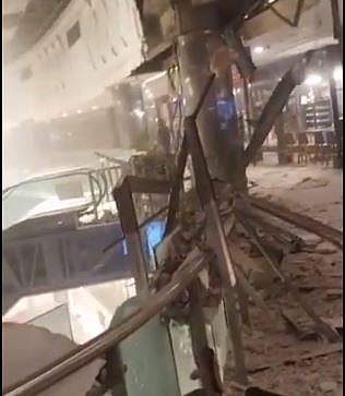 X/@ShantanuGuhaRay : Visual of the collapsed roof of Delhi's Ambience Mall |