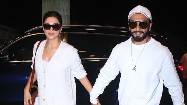 Deepika Padukone-Ranveer Singh Twin In White As They Make First Public Appearance Post Pregnancy Announcement 