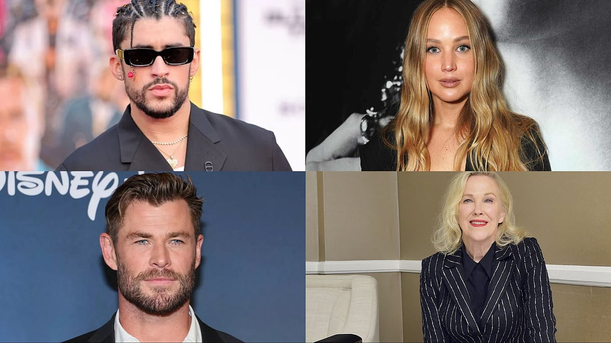 Facebook : Bad Bunny, Chris Hemsworth, Jennifer Lawrence, Catherine O' Hara