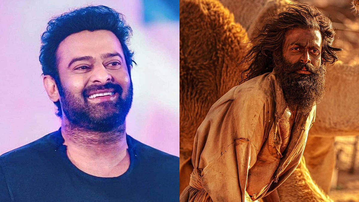 Instagram : Prabhas' special message to Prithviraj on 'Aadujeevitham'