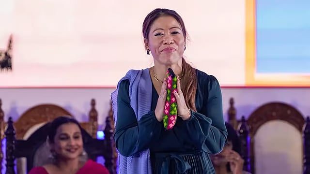 X : Indian boxing legend MC Mary Kom. 