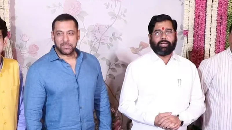 Salman Khan With Maharashtra CM Eknath Shinde