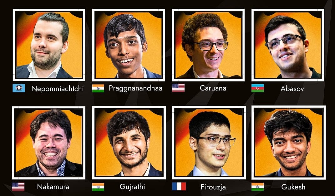 R Praggnanandhaa (2nd) qualified as the 2023 World Cup runner-up. - X (@FIDE_chess)