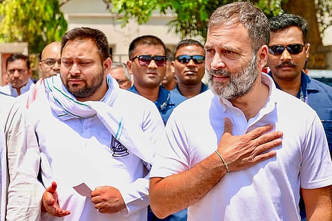 Rahul Gandhi campaigns in Bhagalpur