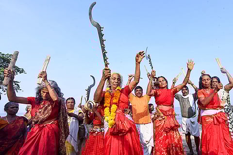 Kavu Theendal ceremony in Kerala's Thrissur
