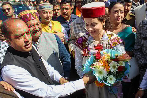 Kangana Ranaut campaigns for LS polls