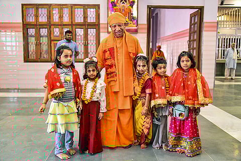 Ram Navami Festival: Adityanath performs 'Kanya Puja'