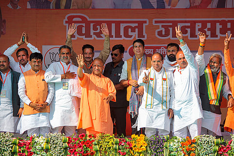Yogi Adityanath in Muzaffarnagar