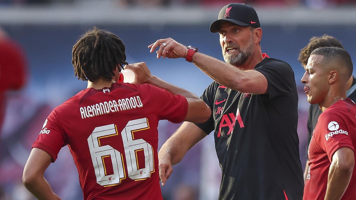 Liverpool manager Jurgen Klopp knows how important Trent Alexander-Arnold is to their chances in the title run in. - Jan Woitas/DPA