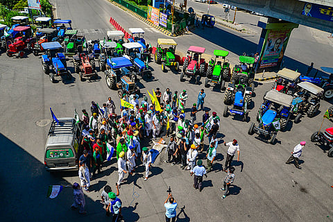 Farmers protest in Jalandhar