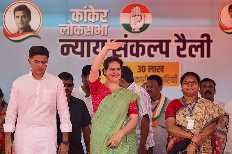 Priyanka Gandhi in Chhattisgarh