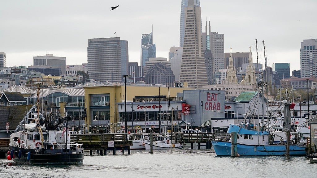 Fishing boats are pictured at Pier 45 in San Francisco, March 20, 2023. - AP