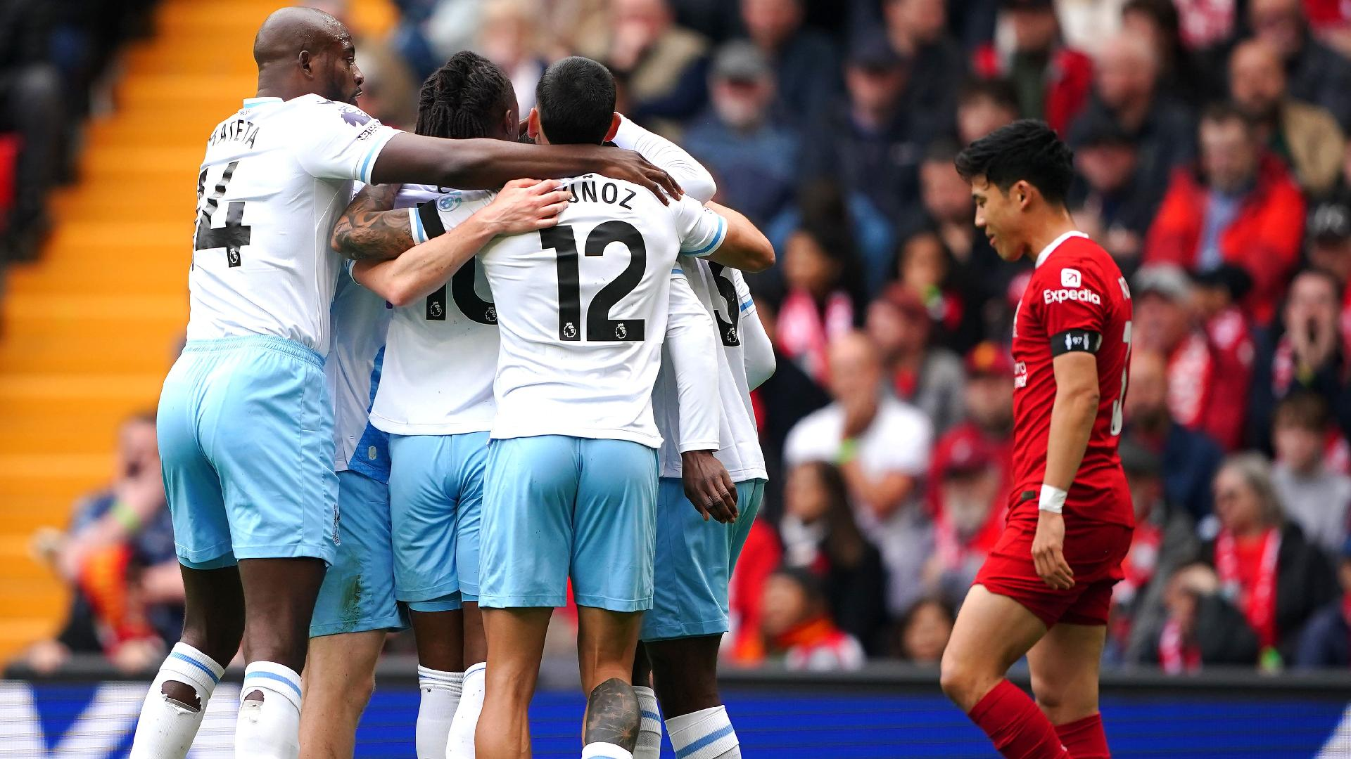 Eberechi Eze’s goal saw Crystal Palace win at Liverpool. - Peter Byrne/PA