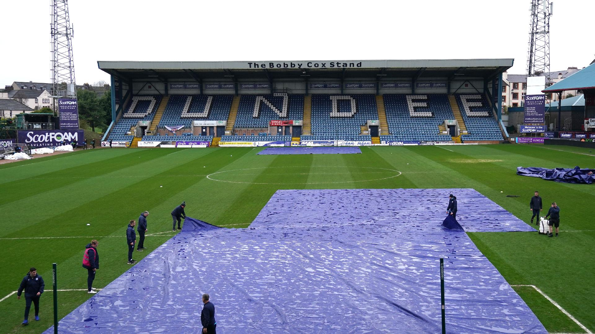 Dundee partly blamed climate change for pitch problems. - Andrew Milligan/PA
