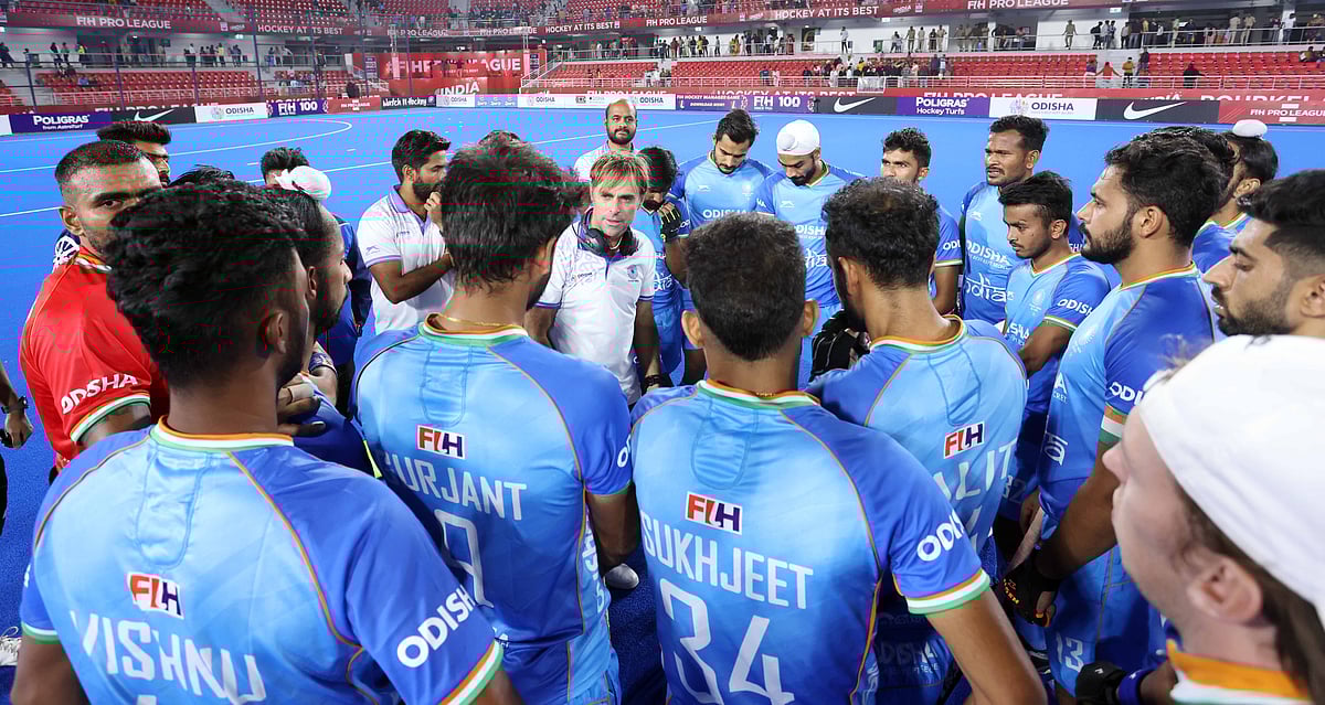 File/Hockey India : The Indian men's hockey team returns to camp after suffering a 0-5 loss in a five-match Test series in Australia. 