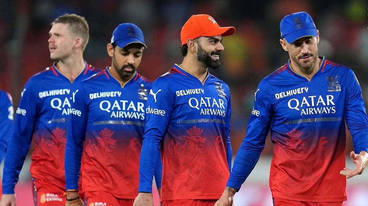 X | BCCI : Royal Challengers Bengaluru celebrate their win over Sunrisers Hyderabad in match 41 of Indian Premier League 2024 on April 25.