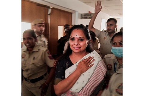 K Kavitha at Rouse Avenue Court