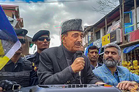 Ghulam Nabi Azad campaigns for LS polls