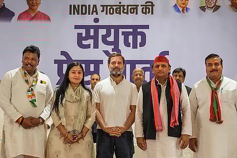 Congress and Samajwadi Party joint PC