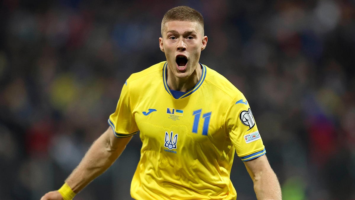 Armin Durgut/AP : Ukrainian Artem Dovbyk was among the scorers for Girona FC.