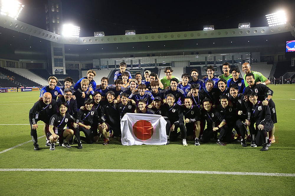 | Photo: AP/Hussein Sayed : Qatar U-23 Asian Cup Soccer: Iraq vs Japan 