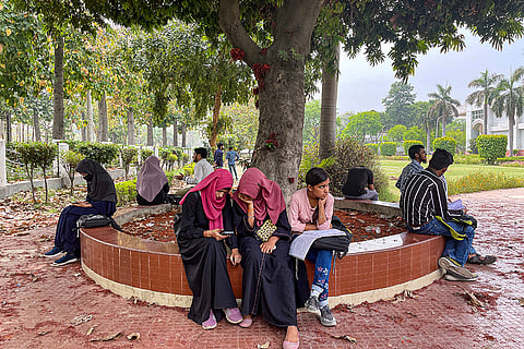 Students at Aligarh Muslim University