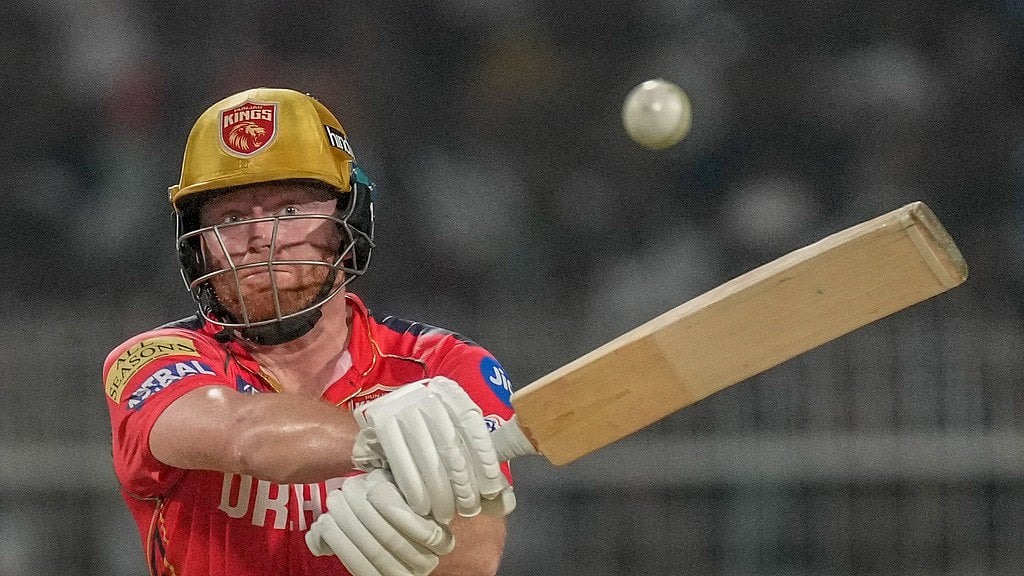 AP : Jonny Bairstow en route his match-winning unbeaten century for Punjab Kings against Kolkata Knight Riders in match 42 of Indian Premier League 2024 at the Eden Gardens on April 26.