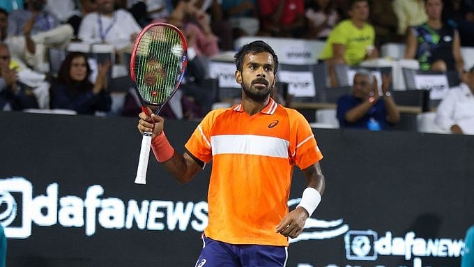 Indian tennis player Sumit Nagal.  - X | All India Tennis Association