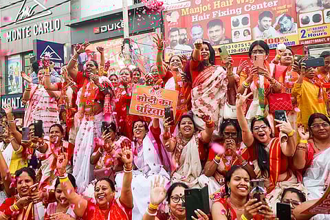 PM Modi's roadshow in Ghaziabad