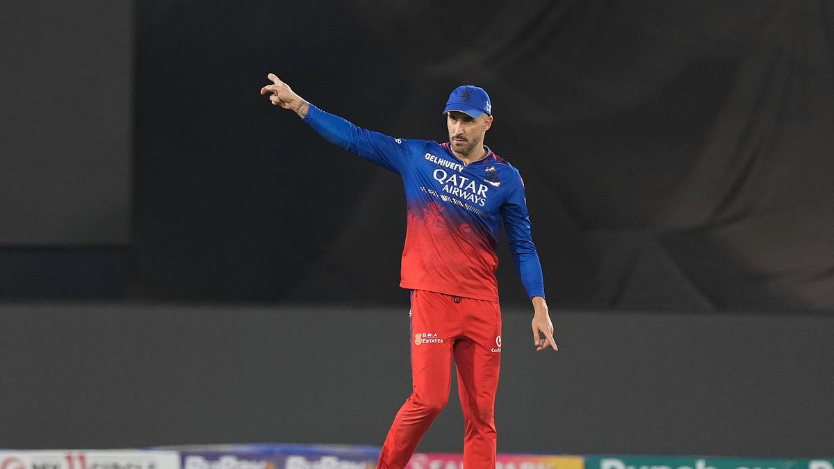 Faf du Plessis in IPL 2024 match against SRH, AP Photo