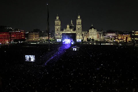 Interpol Performs A Free Concert
