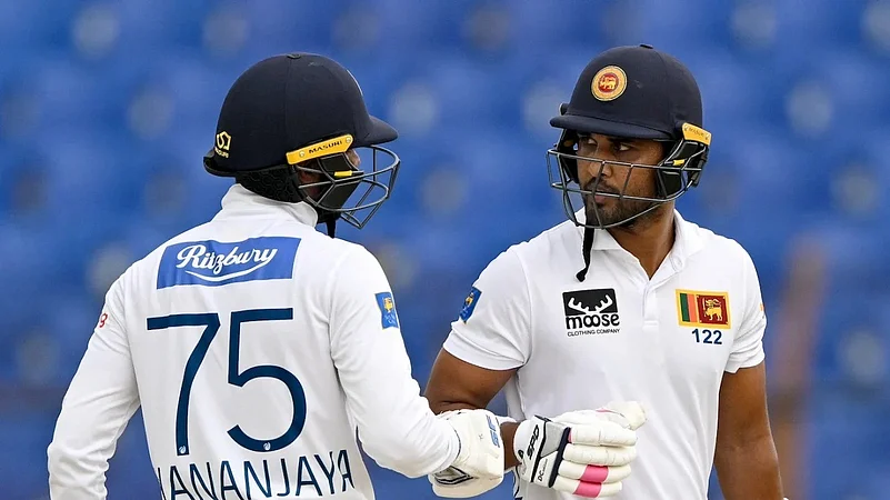 Sri Lanka batters Dinesh Chandimal and Dhananjaya de Silva