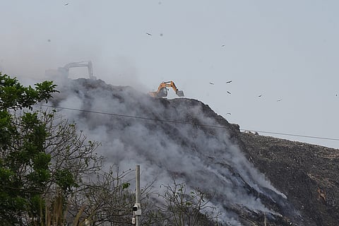 Fire at Ghazipur landfill site