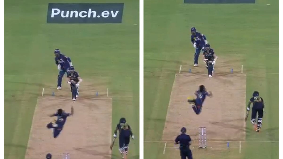 IPL : LSG's Ravi Bishnoi in action in the 21st match of IPL 2024 against GT on April 7, Sunday. 