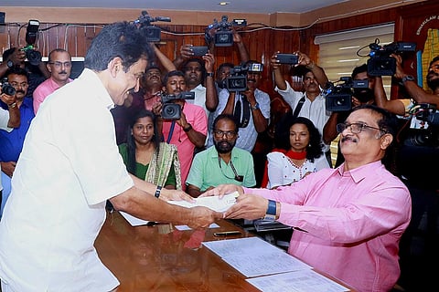 KC Venugopal files nomination for LS poll