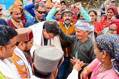 Pushkar Singh Dhami in Uttarkashi