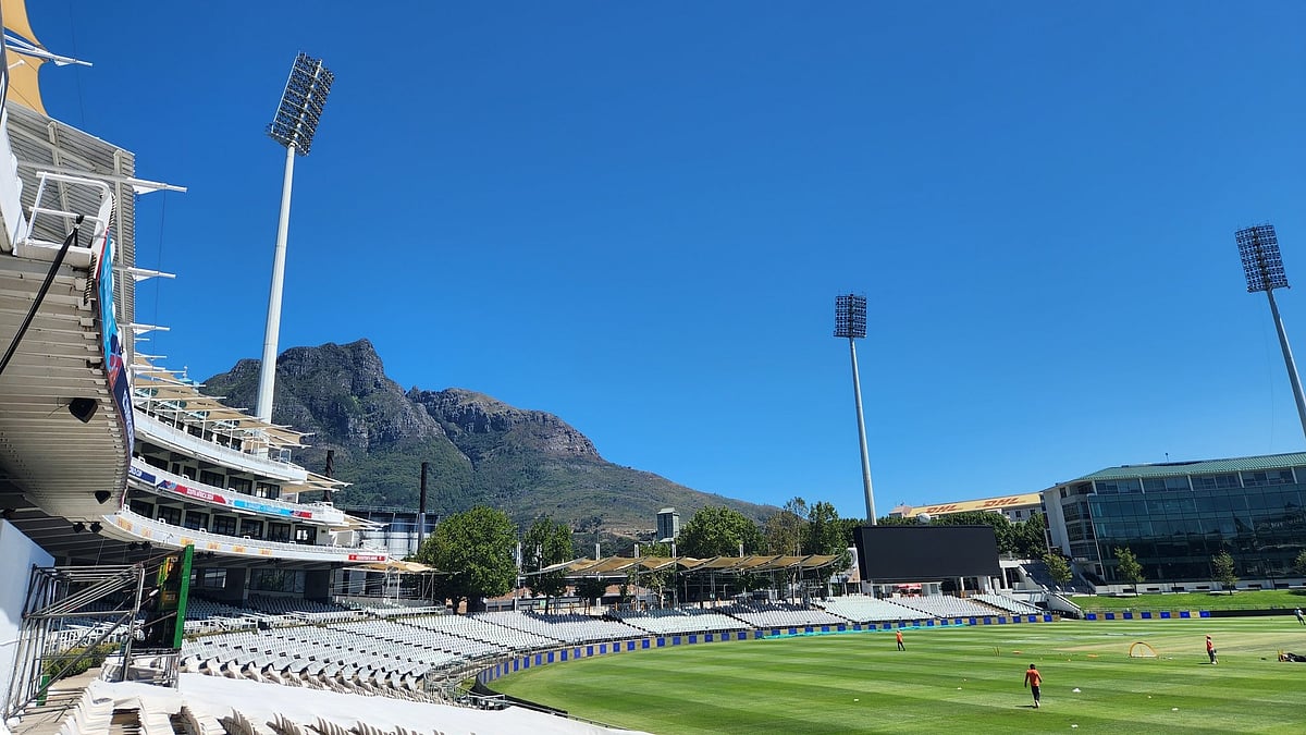 Photo: X/ @BCCI : A stunning view of the Newlands Cricket Ground in South Africa.