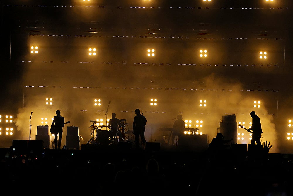 Interpol Performs A Free Concert