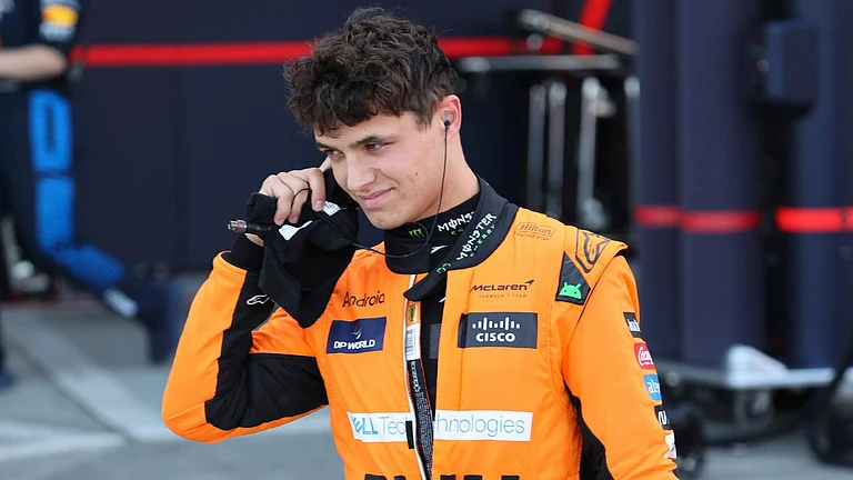 Lando Norris took pole for the Chinese Grand Prix sprint race. - Kim Kyung-Hoon/AP