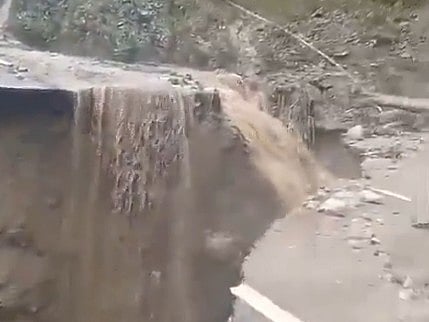 Massive Landslide In Arunachal Pradesh Washes Away Highway Linking China Border