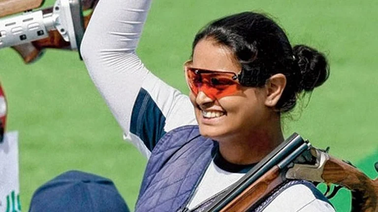 Indian shooter Shreyasi Singh. - X/@AkashvaniAIR