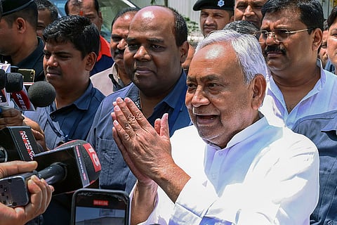 Nitish Kumar in Patna