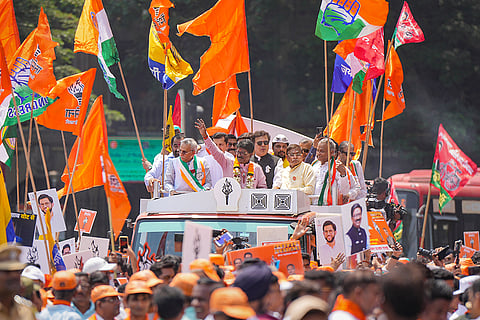 INDIA alliance candidates file nominations