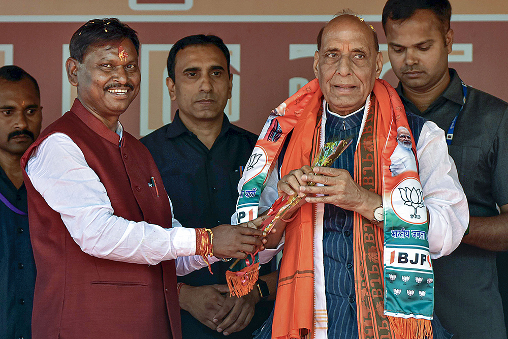 Rajnath Singh campaigns in Jharkhand